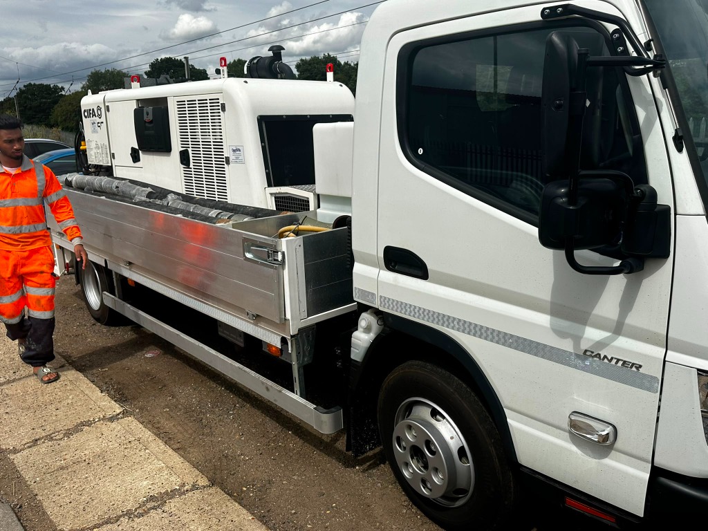 CIFA Concrete Line Pump on Fuso Canter Truck